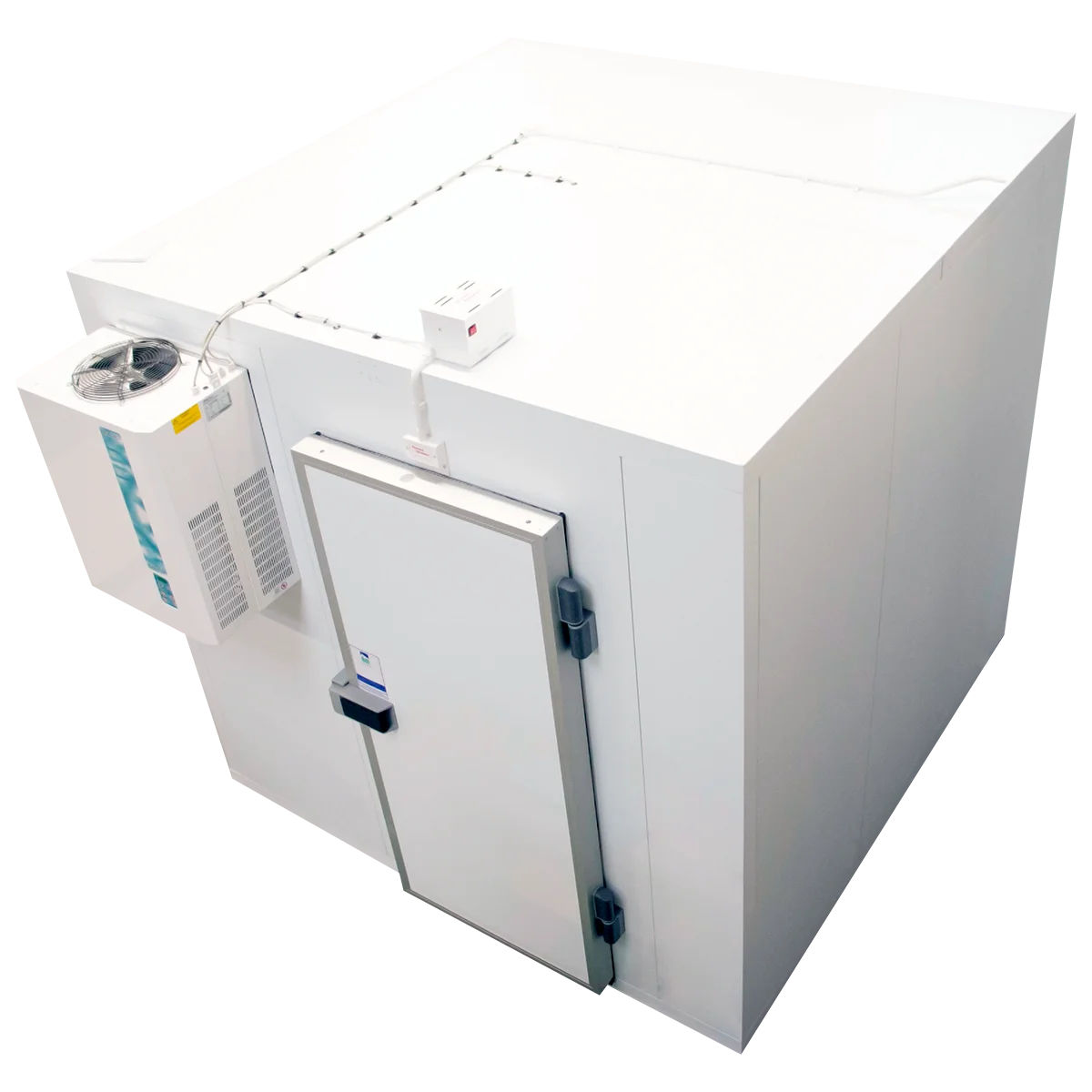 Colsec modular coldroom with transparent background